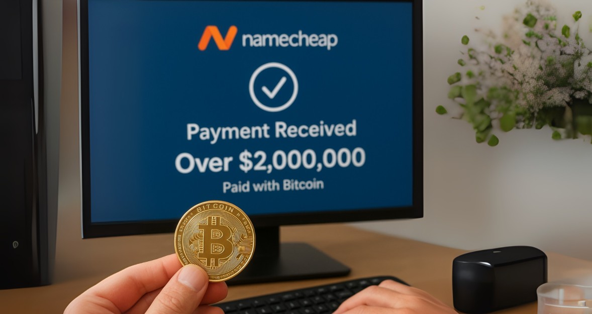 Domain Giant Namecheap Accepts Bitcoin for $2 Million Domain Sale: A Milestone for Everyday Crypto Payments