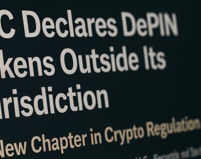 SEC Declares DePIN Tokens Outside Its Jurisdiction: A New Chapter in Crypto Regulation